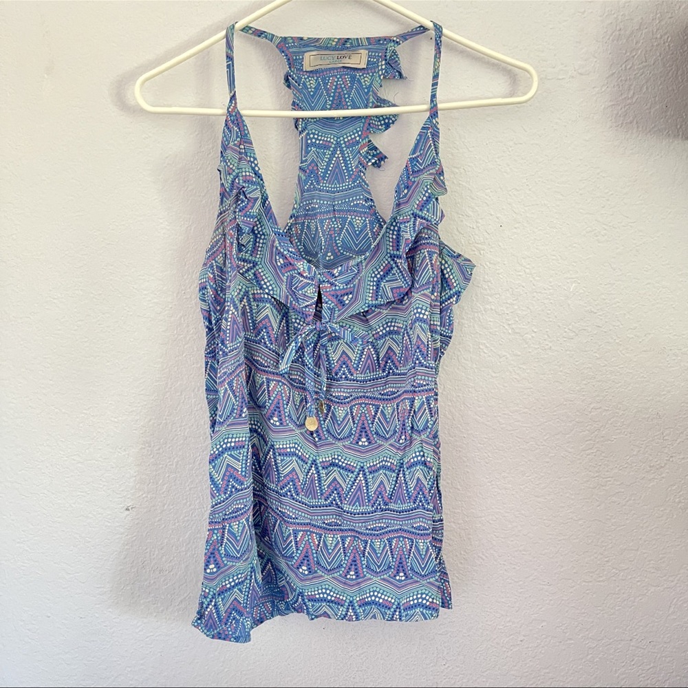 Lucy love Aztec print tank large
